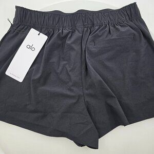 ALO YOGA CLUBHOUSE SKORT BLACK SIZE S